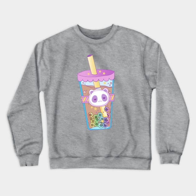 Panda  Boba Tea Crewneck Sweatshirt by JJ Dreaming